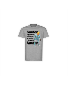T-Shirt "SAUFEN" grau