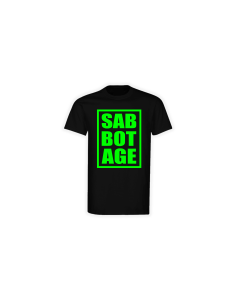 T-Shirt "SAB BOT AGE" Logo grün