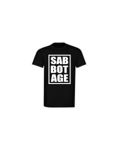 T-Shirt "SAB BOT AGE" Logo weiss