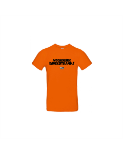 T-Shirt "WOCHENENDE DAUERSTRAMM" orange