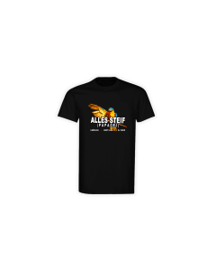 T-Shirt "ALLES STEIF" schwarz