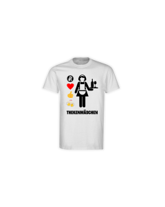 T-Shirt "THEKENMÄDCHEN" weiß
