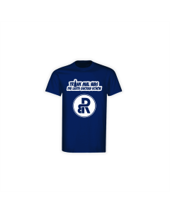 T-Shirt "TRINK MAL WAS" navy