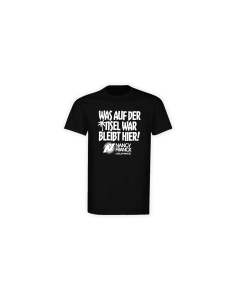 T-Shirt "WAS AUF DER INSEL WAR BLEIBT HIER!" schwarz