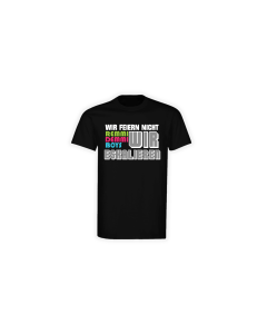 T-Shirt "WIR ESKALIEREN" schwarz