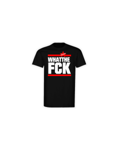 T-Shirt "WHAT THE FCK" schwarz