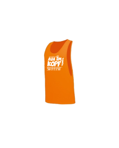 Tanktop "AUA IM KOPF" neonorange