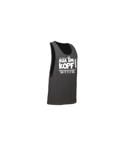 Tanktop "AUA IM KOPF" neonschwarz