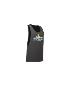 Tanktop "HAUPTSACHE ALKOHOL" neonschwarz