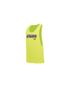 Tanktop "JEDER MUSS AN ETWAS GLAUBEN" neongelb