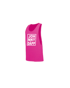 Tank-Top „JOH NNY DÄPP” Logo, neonpink