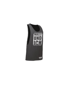 Tanktop "MALLE UND ICH" neonschwarz