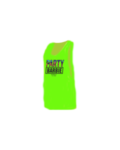 Tanktop "PARTYBARBIE" neongrün