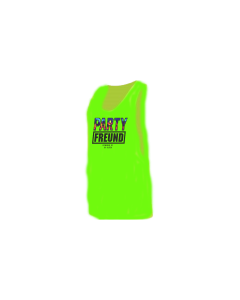 Tanktop "PARTYFREUND" neongrün