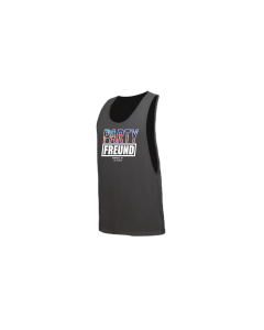 Tanktop "PARTYFREUND" neonschwarz