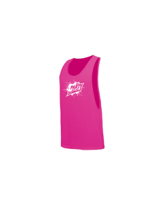 Tanktop "DIE PARTY SIND WIR" neonpink