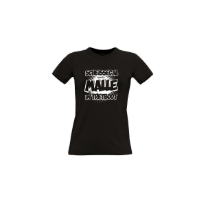 Girly-Shirt "TRETBOOT" schwarz