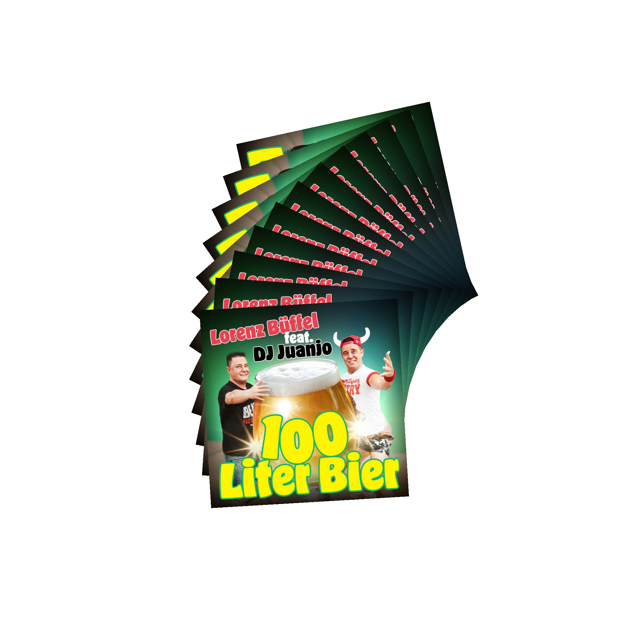 Aufkleberpaket "100 LITER BIER" (25 Stück)