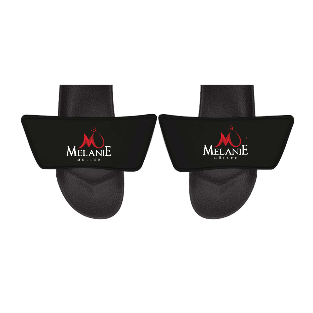 Badelatschen "MELANIE MÜLLER Logo" schwarz