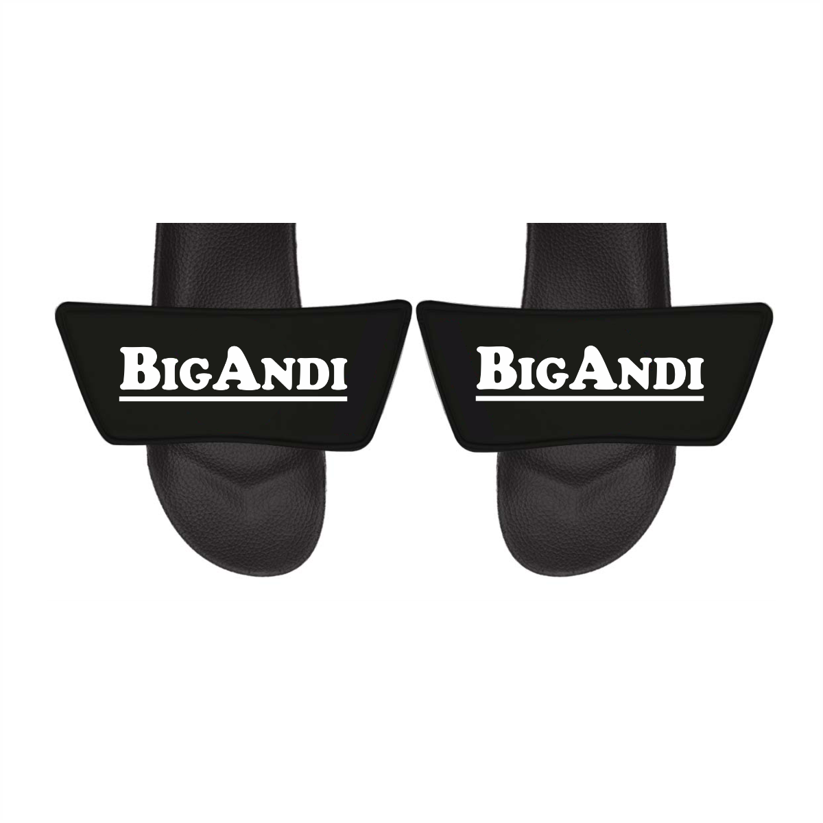 Badelatschen "BIGANDI Logo" schwarz