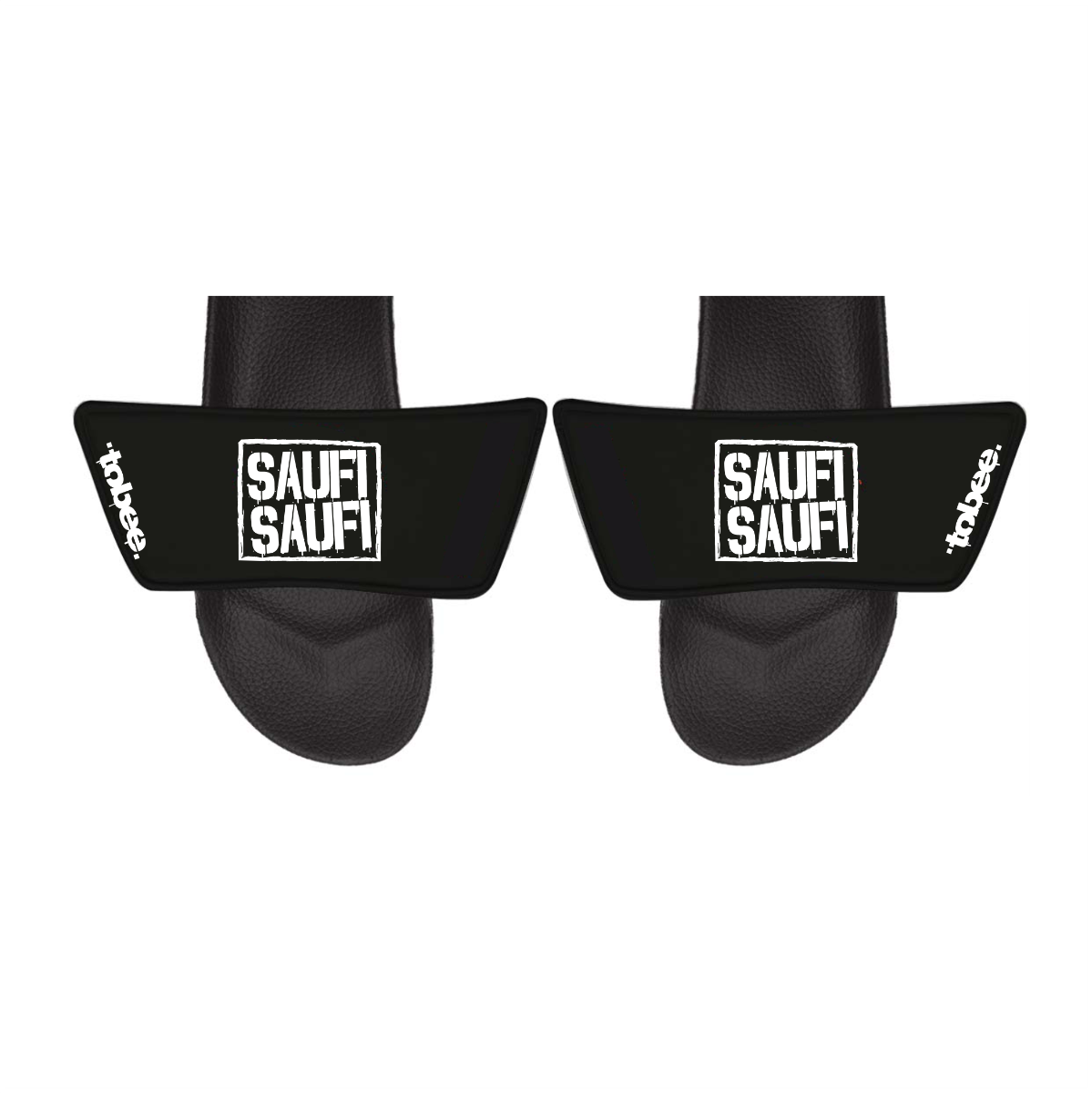 Badelatschen "SAUFI SAUFI" schwarz