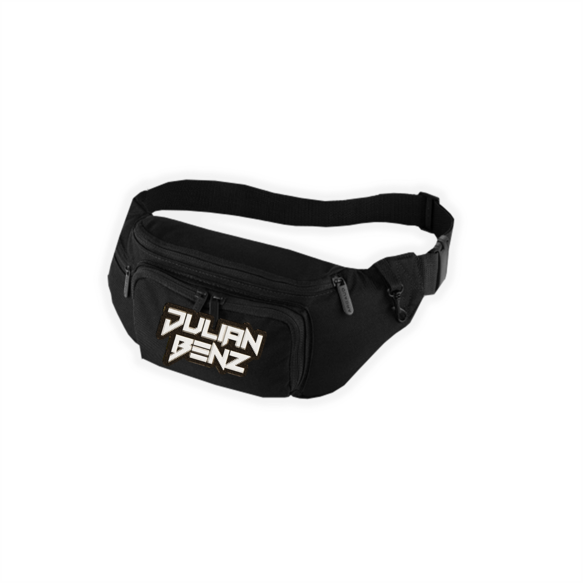 Bauchtasche "JULIAN BENZ Logo" schwarz, bestickt