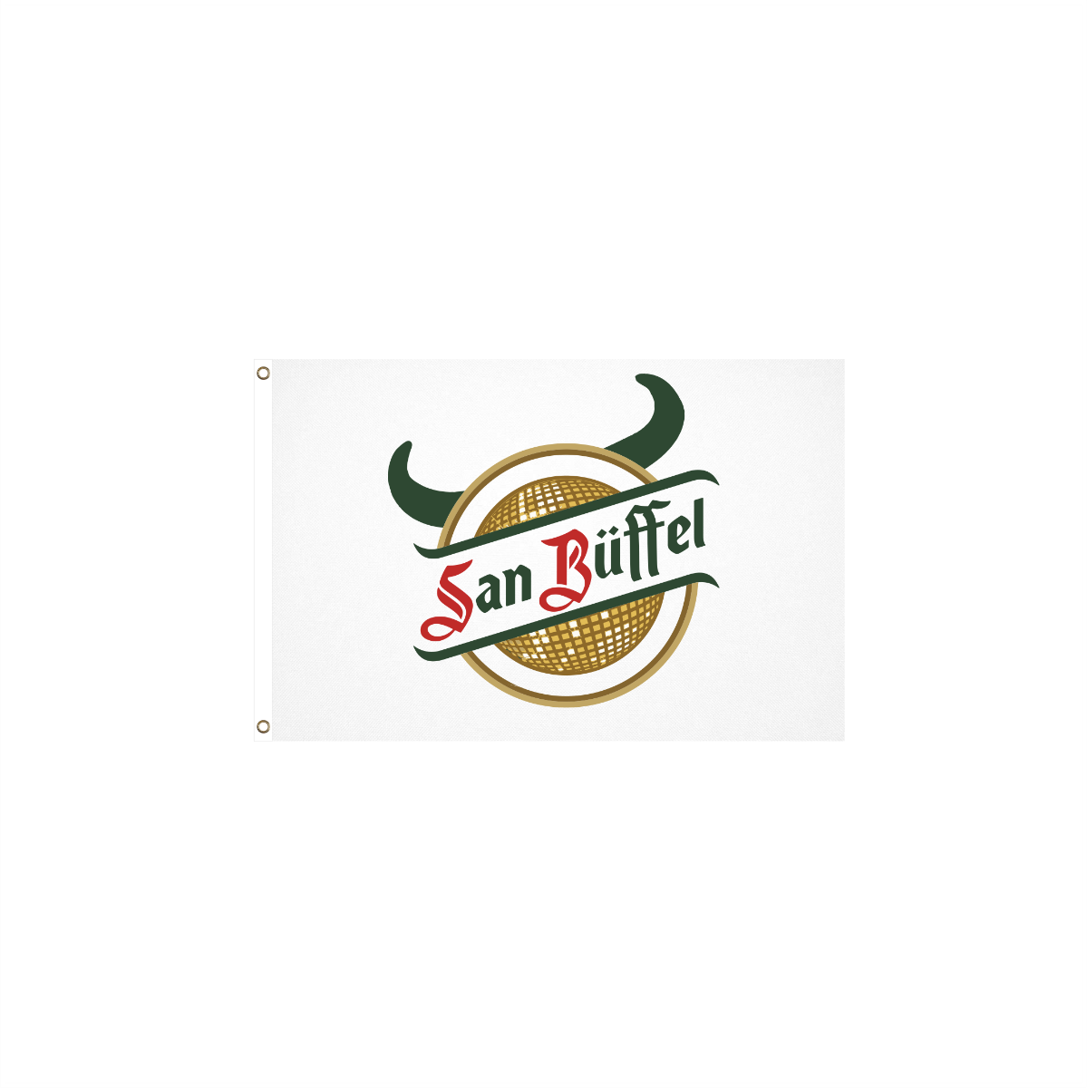 Fahne "SAN BÜFFEL" weiß