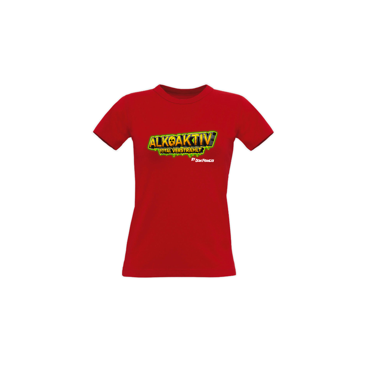 Girly-Shirt "ALKOAKTIV" rot