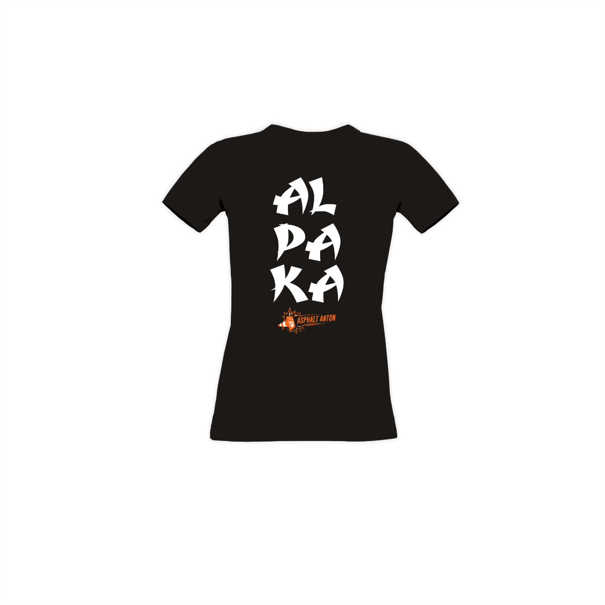 Girly-Shirt "ALPAKA" schwarz
