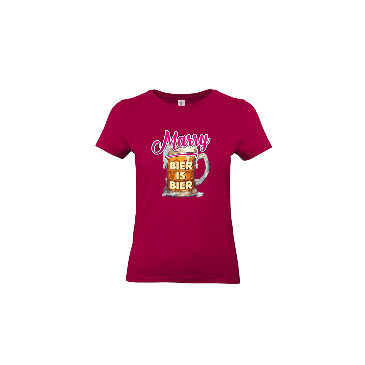 Girly-Shirt "BIER IS BIER" sorbet