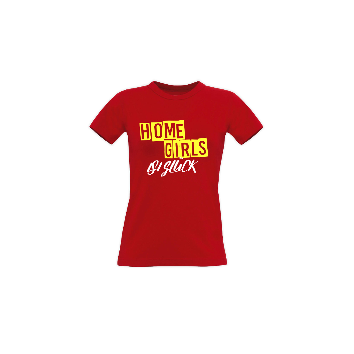 Girly-Shirt "HOMEGIRLS" rot