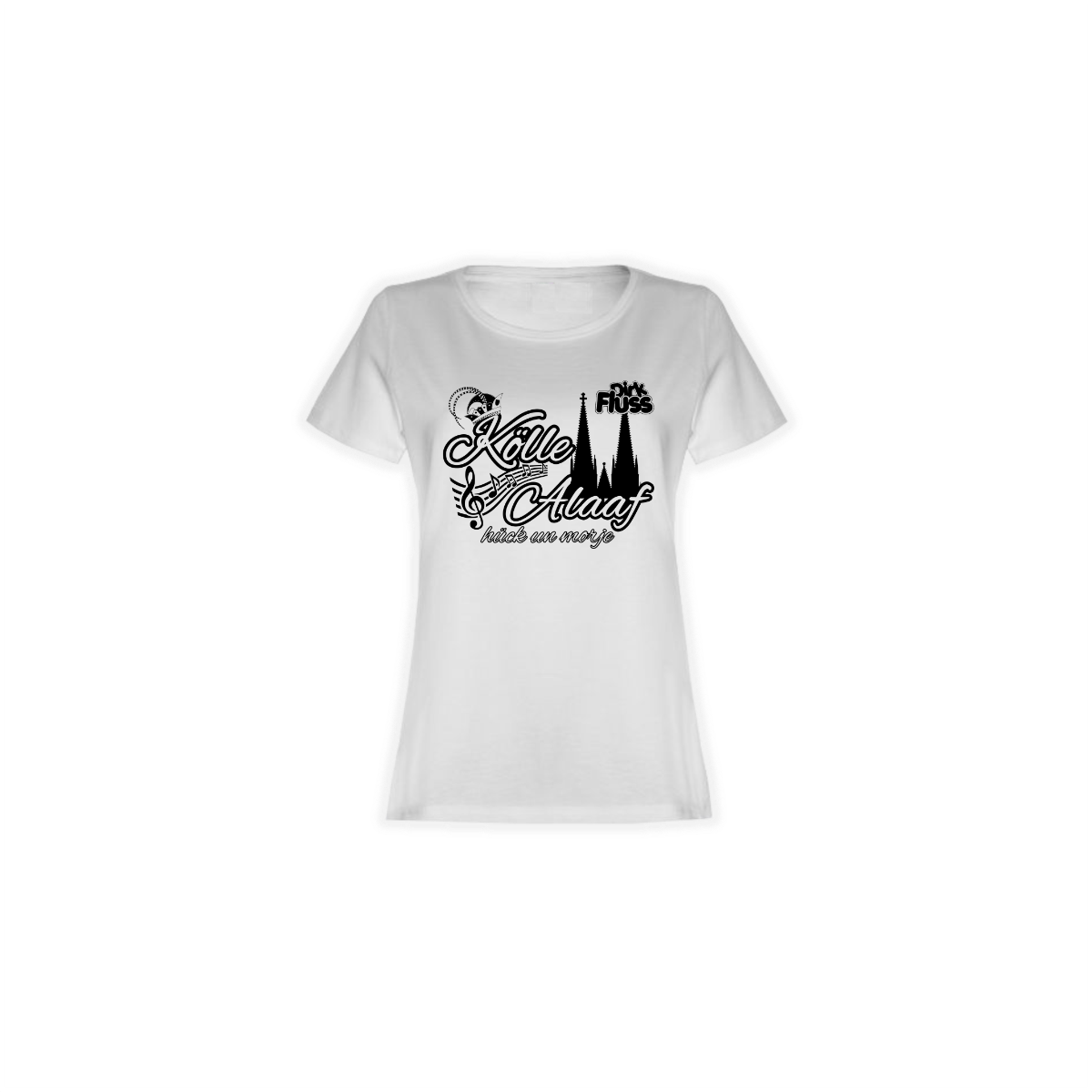 Girly-Shirt "KÖLLE ALAAF" weiß