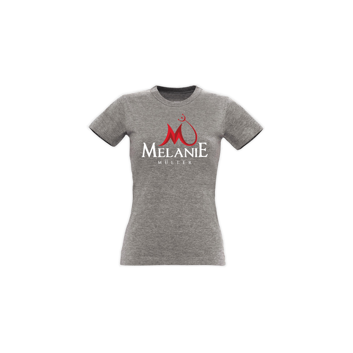Girly-Shirt "MELANIE MÜLLER Logo" grau