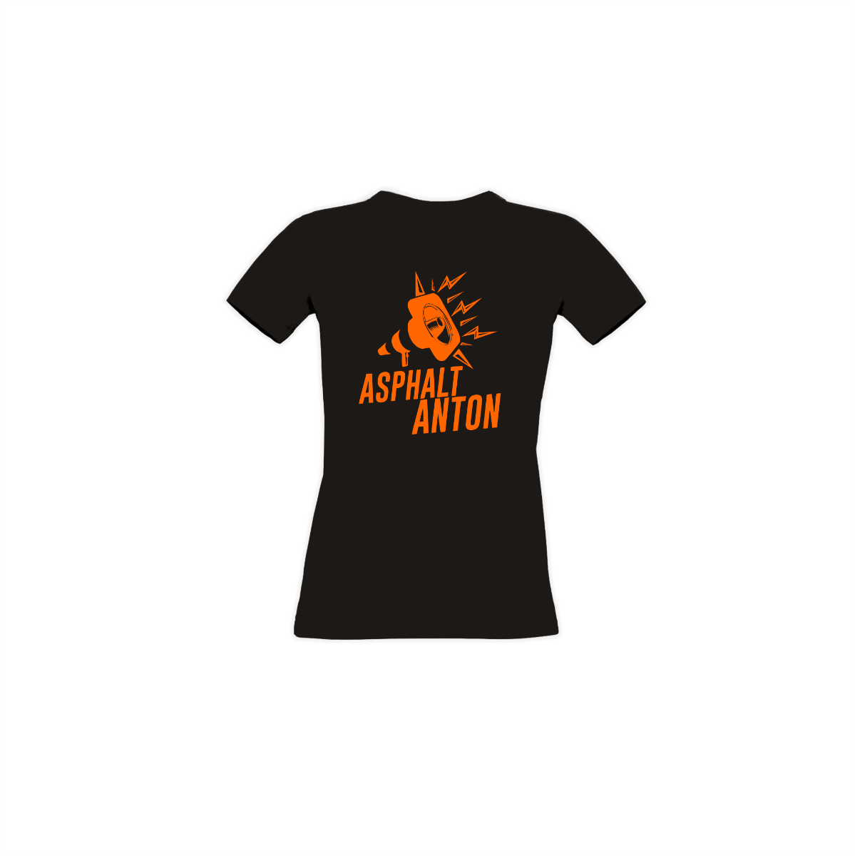 Girly-Shirt "ASPHALT ANTON Logo" schwarz