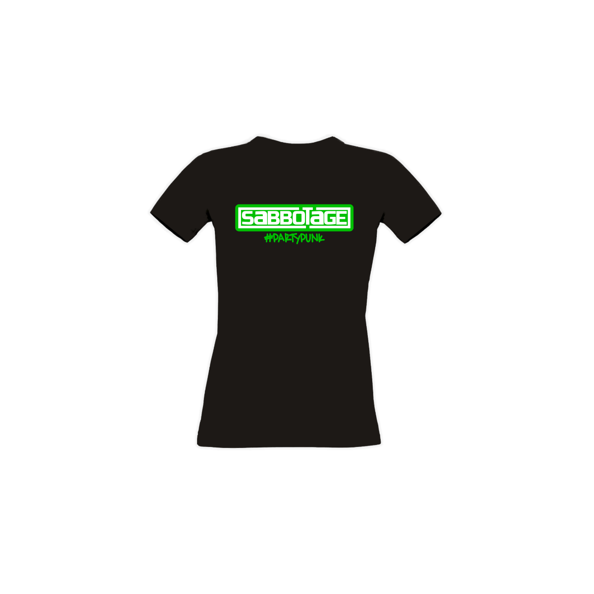 Girly-Shirt "SABBOTAGE Logo" schwarz