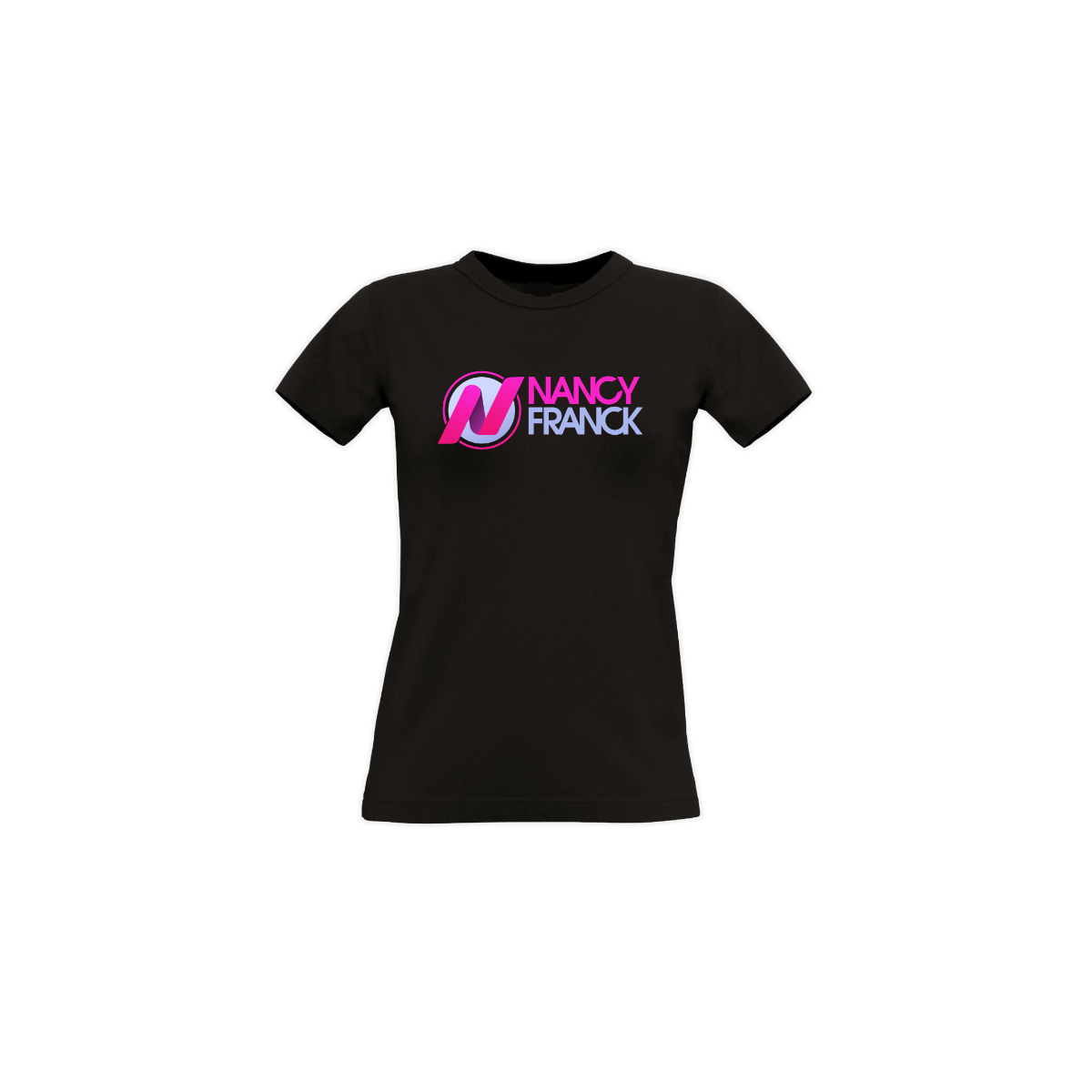 Girly-Shirt "NANCY FRANCK Logo" schwarz