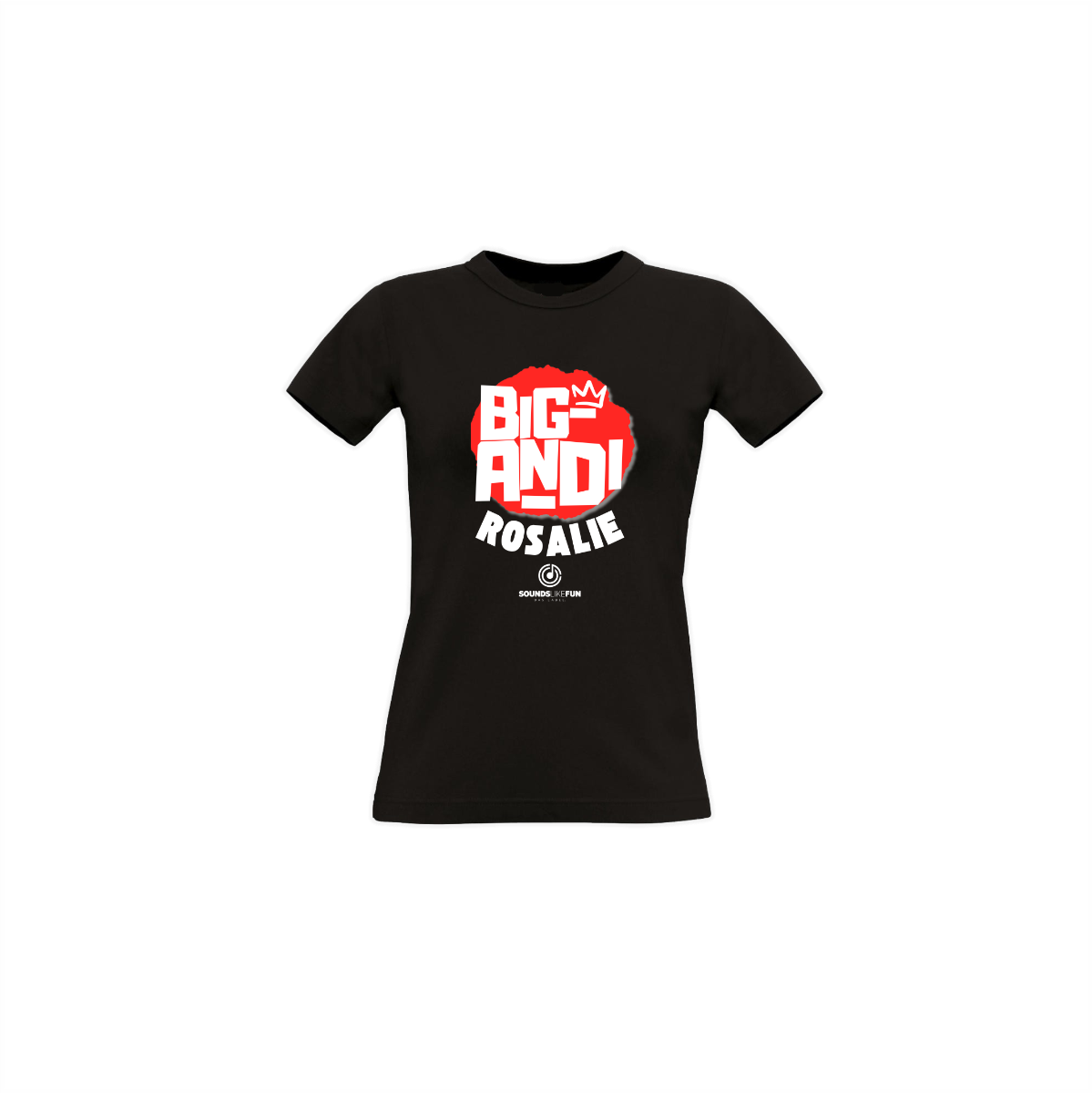 Girly-Shirt "ROSALIE" schwarz
