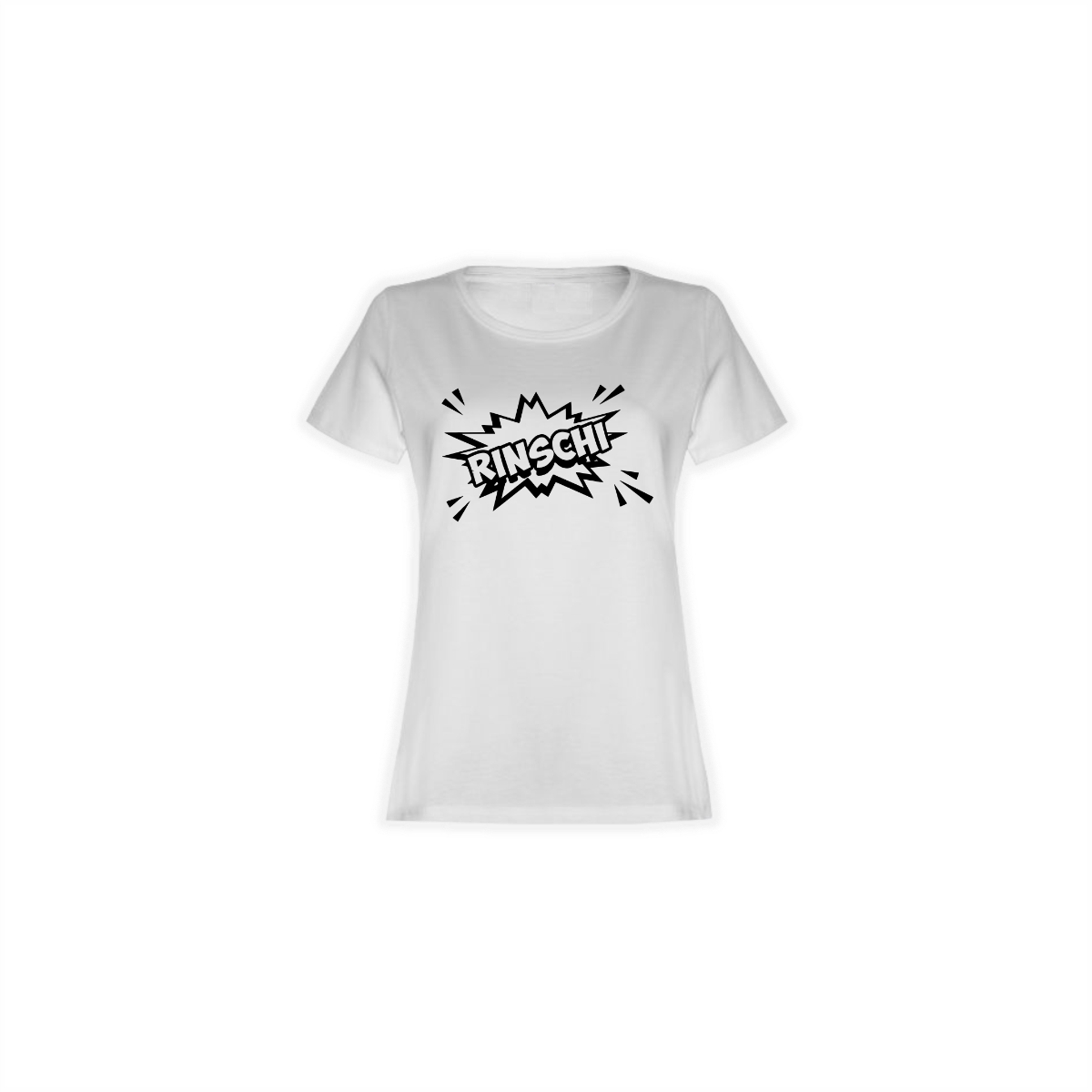 Girly-Shirt "RINSCHI Logo" weiß