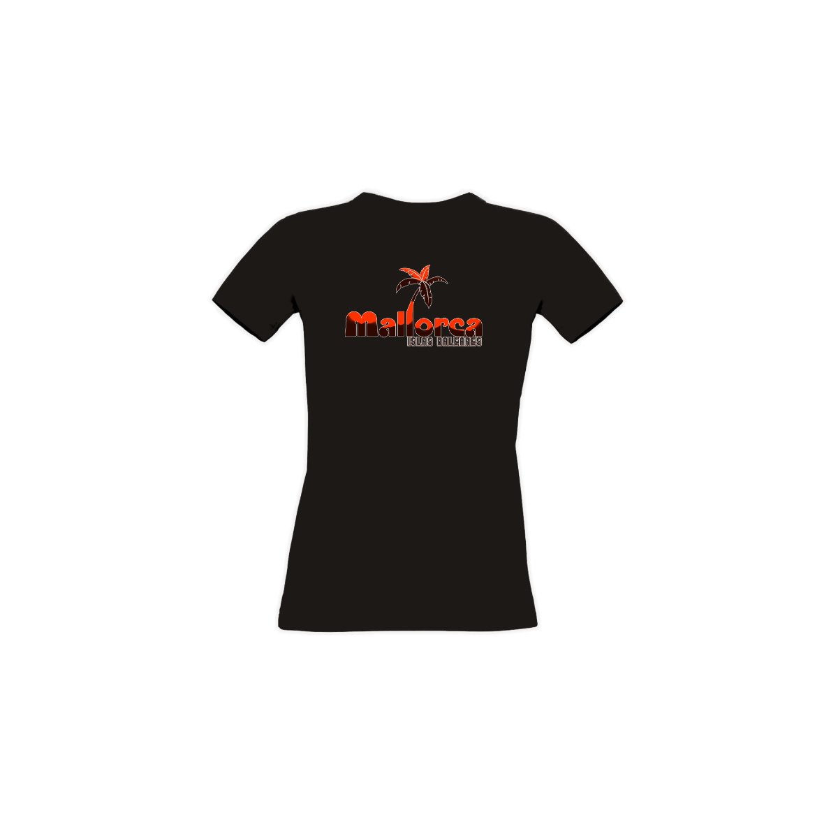 Girly-Shirt "MALLORCA - Islas Baleares" schwarz