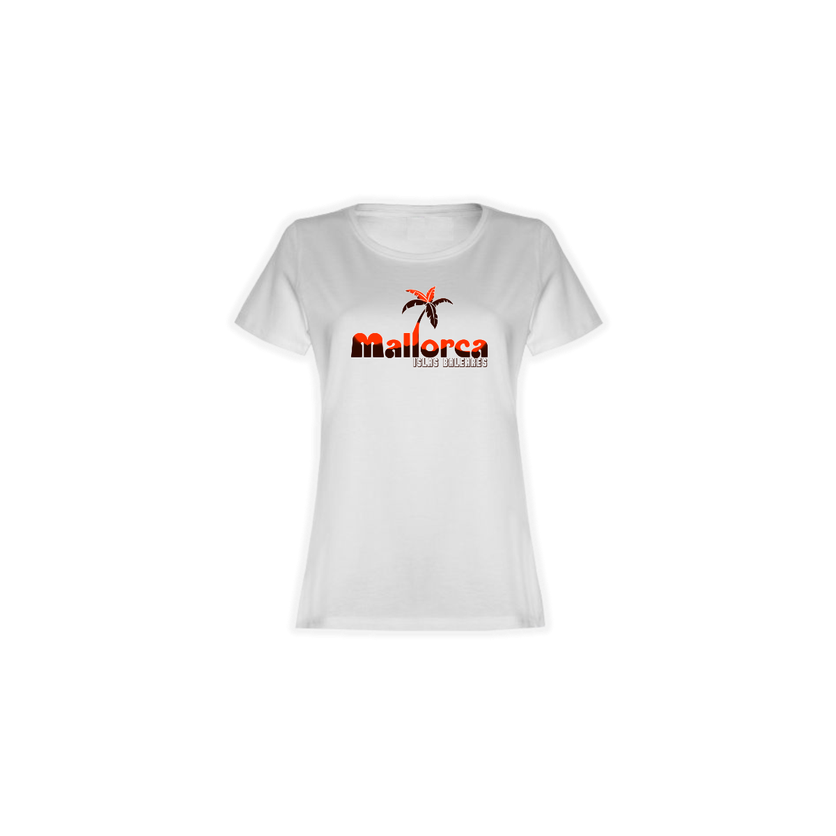 Girly-Shirt "MALLORCA - Islas Baleares" weiß