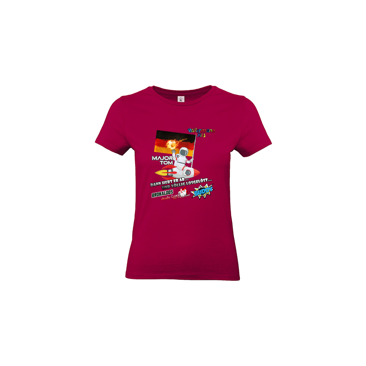 Girly-Shirt „MAJOR TOM” sorbet