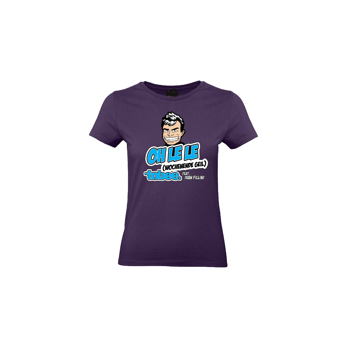 Girly-Shirt "OH LE LE" lila
