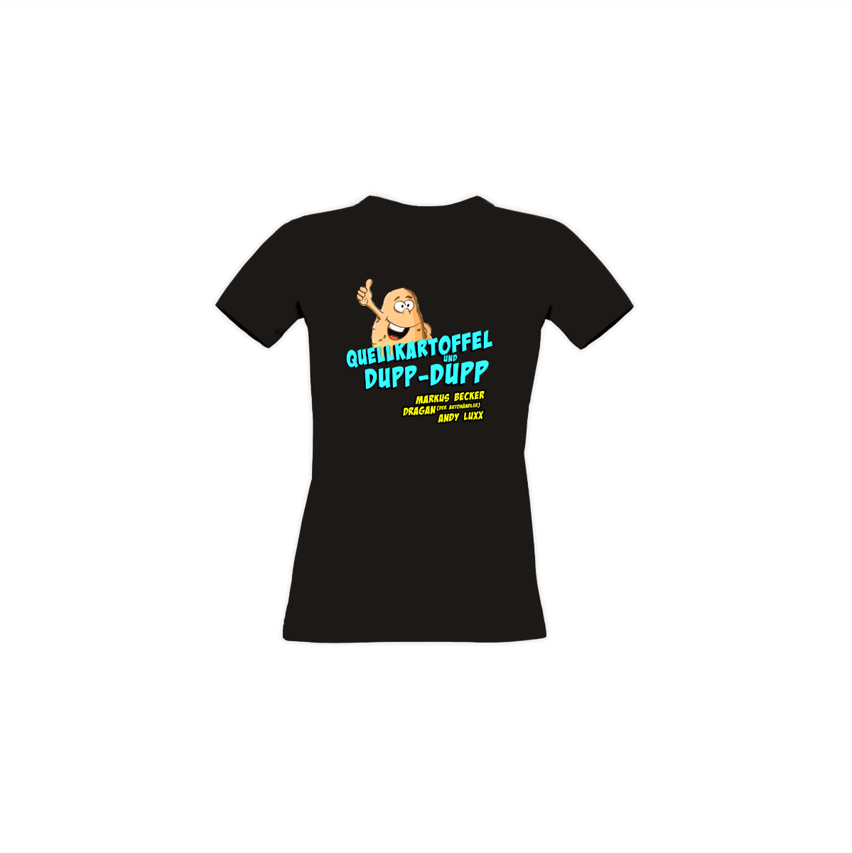 Girly-Shirt "QUELLKARTOFFEL" schwarz