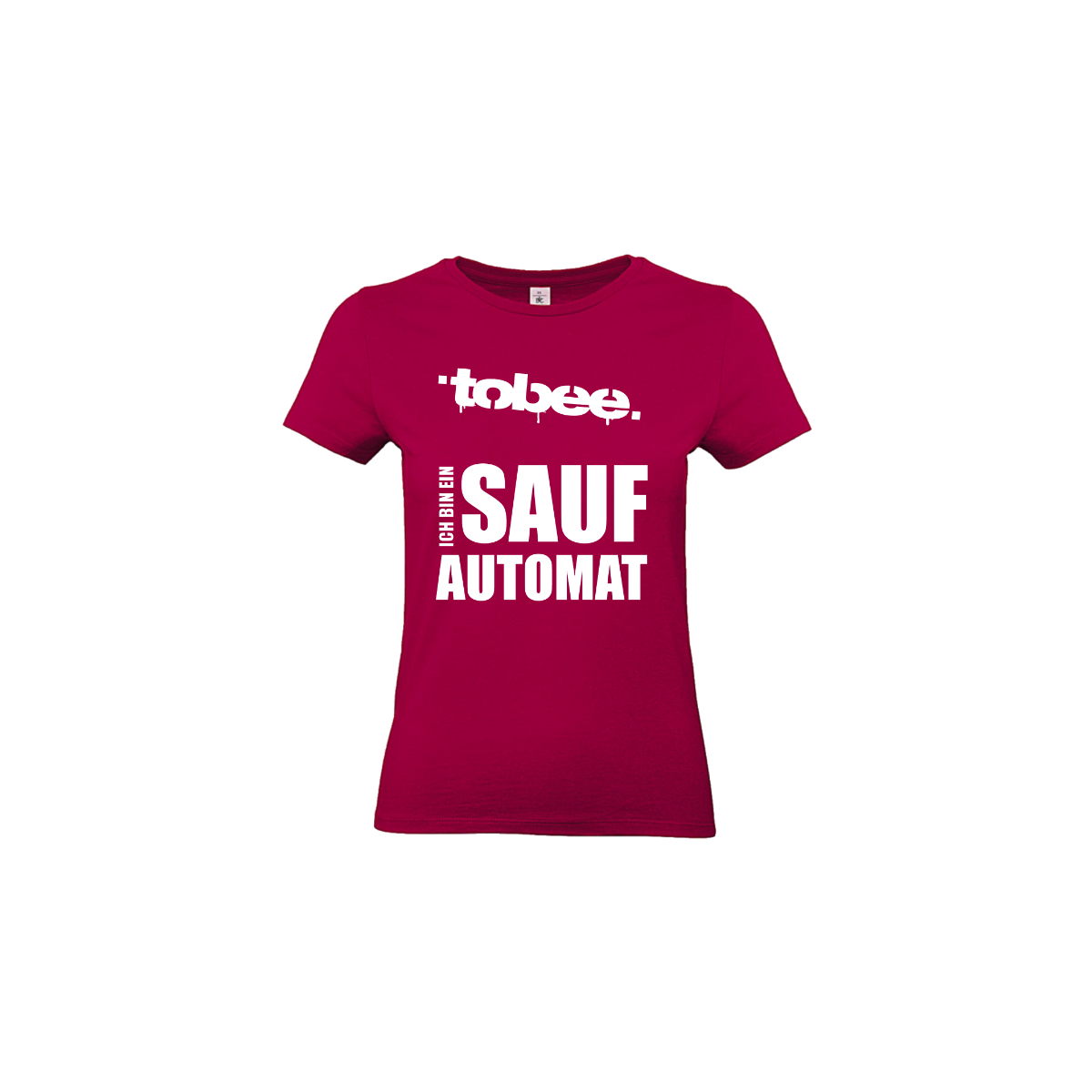 Girly-Shirt "ICH BIN EIN SAUFAUTOMAT" sorbet