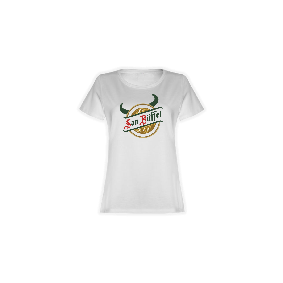 Girly-Shirt „SAN BÜFFEL” weiß