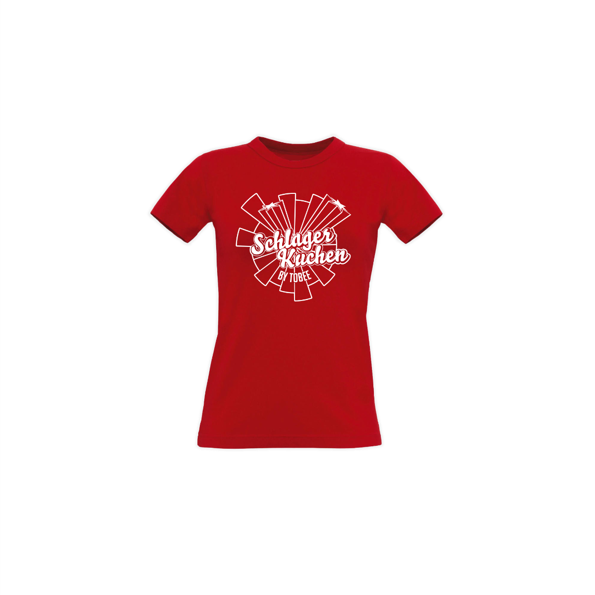 Girly-Shirt "SCHLAGERKUCHEN" rot