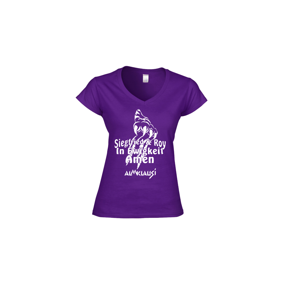 Girly-Shirt "SIEGFRIED & Roy" lila