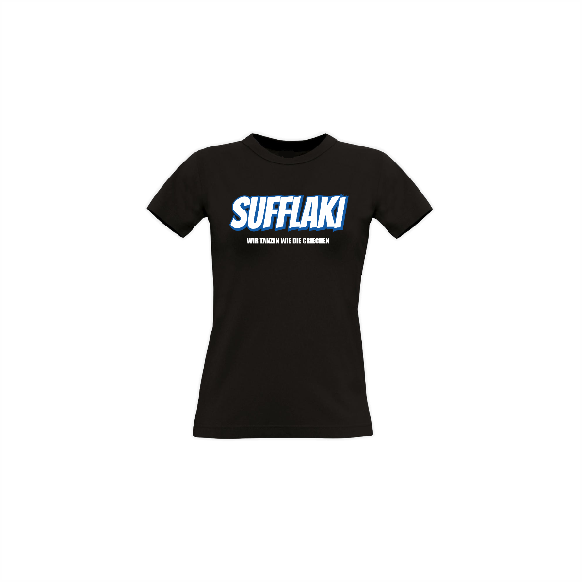 Girly-Shirt "SUFFLAKI" schwarz