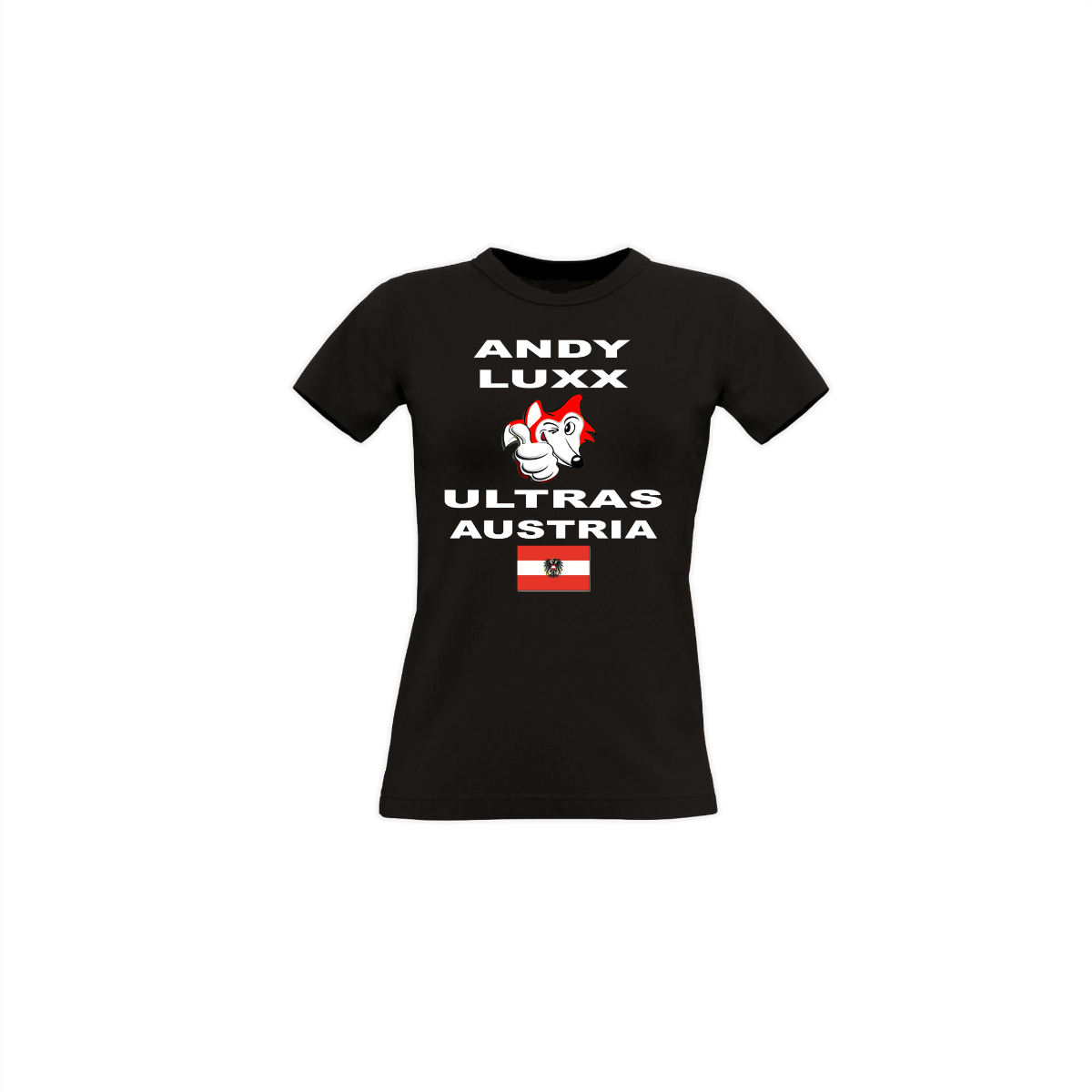Girly-Shirt „ANDY LUXX ULTRAS AUSTRIA” schwarz