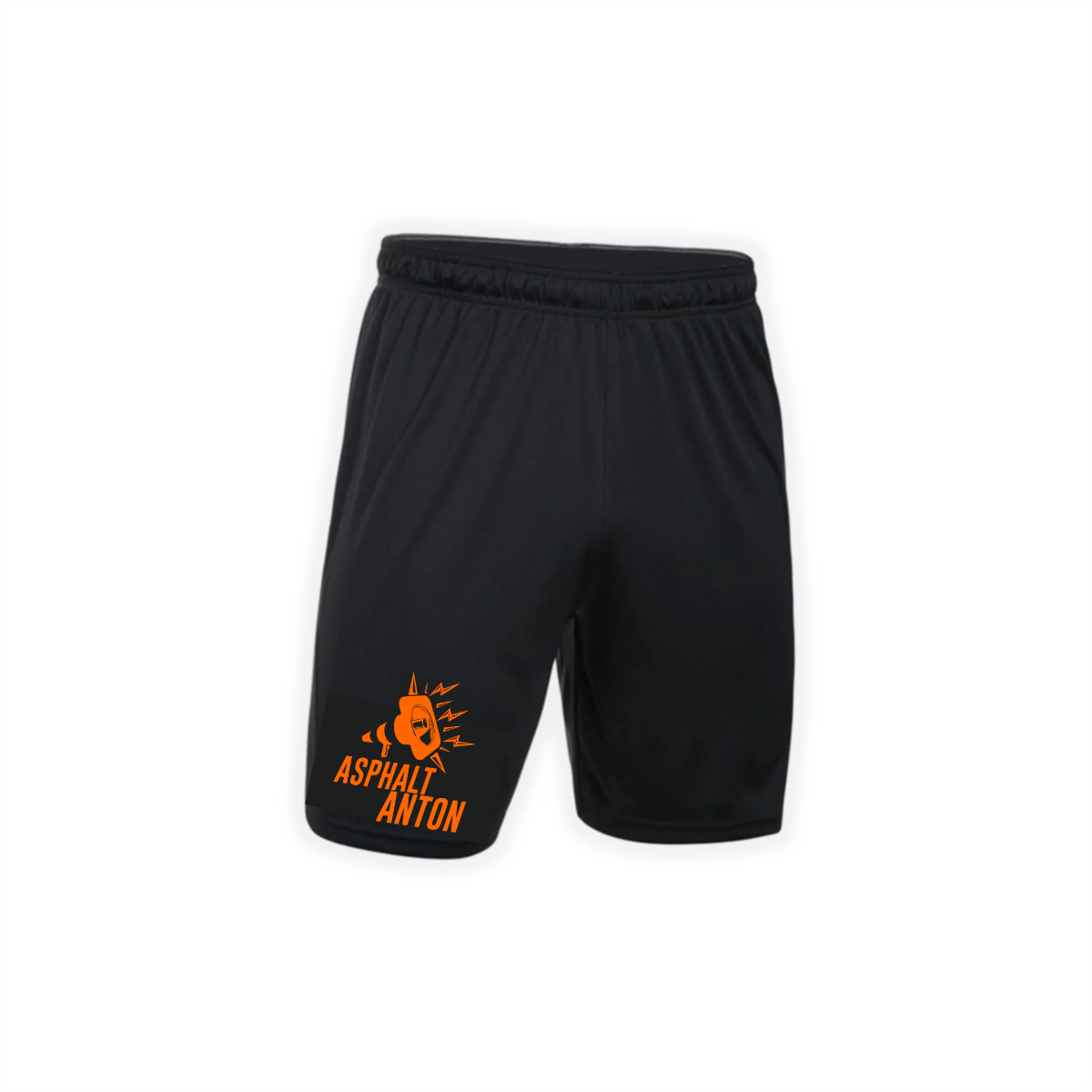Jogginghose kurz "ASPHALT ANTON Logo" schwarz